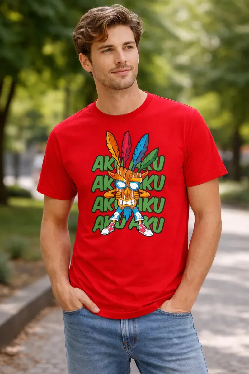 Remera: Aku Aku Chras Bandicot Memoestampados