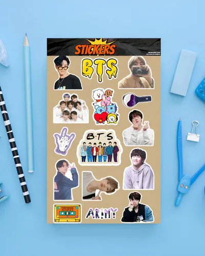 Pack Pegotines Stickers Bts Memoestampados