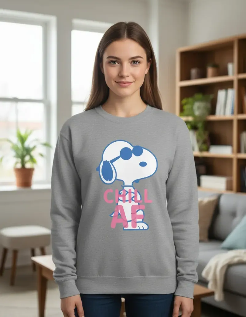 Buzo Chill Af Snoopy Memoestampados