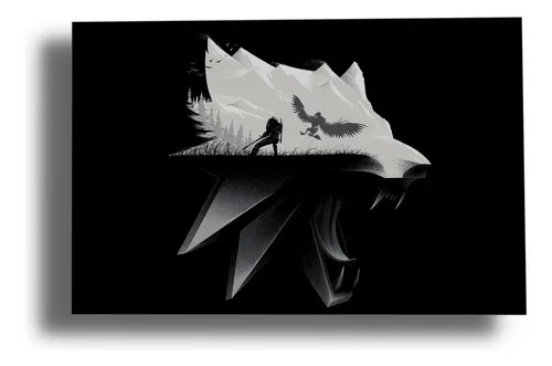 Cuadro The Witcher 3 95 30x40 Mdf Memoestampados
