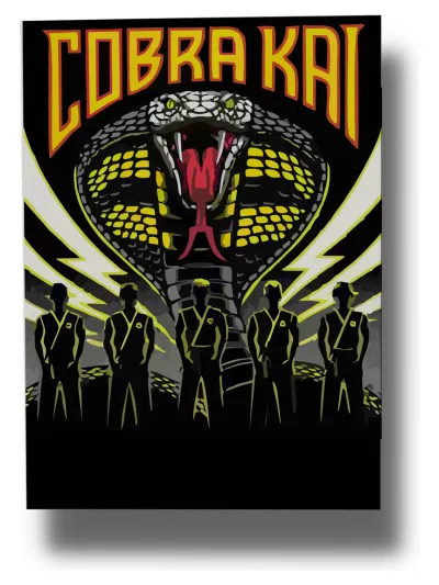 Cuadro Cobra Kai 500 70x100 Mdf Memoestampados