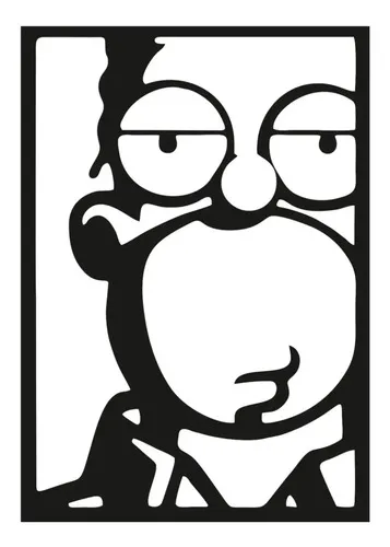 D_962621-MLU49984918618_052022-O.jpg Cuadro Homero Simpson Mdf Calado 3mm