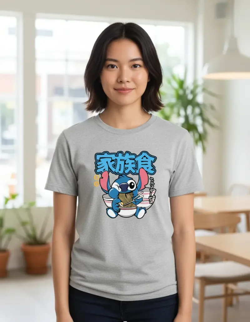 Remera: Stitch Ramen Memoestampados