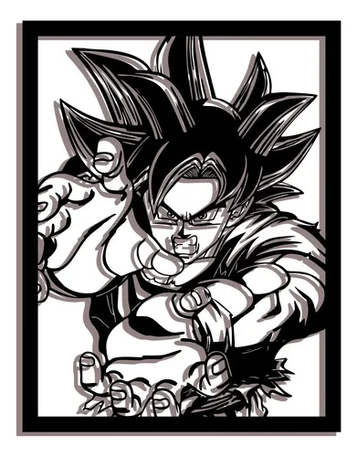 D_972219-MLU86281043151_062025-O.jpg Cuadro Dbz Goku 9 Calado Memo Estampados