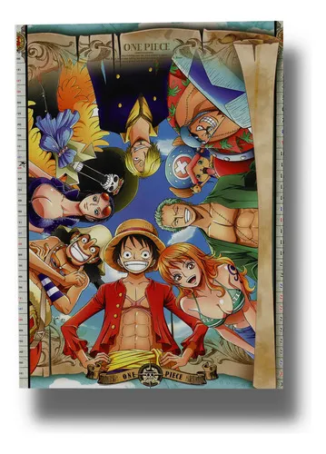 D_976387-MLU80024865988_102024-O.jpg Cuadro 203 Brook Franky Luffy 40x53 Mdf Memoestampados