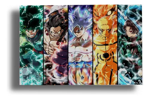 D_980816-MLU77220699047_062024-O.jpg Cuadro Dragon Ball , Crossover 63 40x53 Mdf Memoestampados