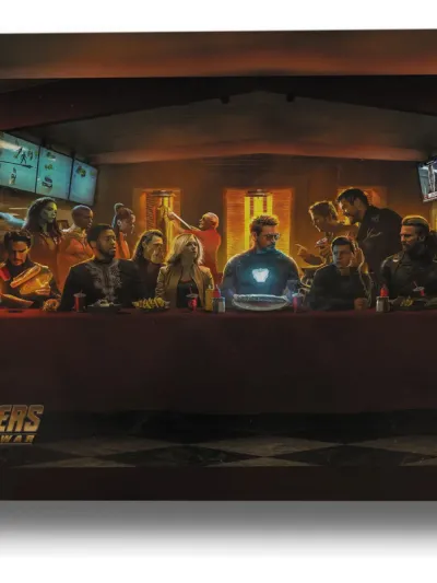 Cuadro Avenger Ultima Cena 69 70x100 Mdf Memoestampados