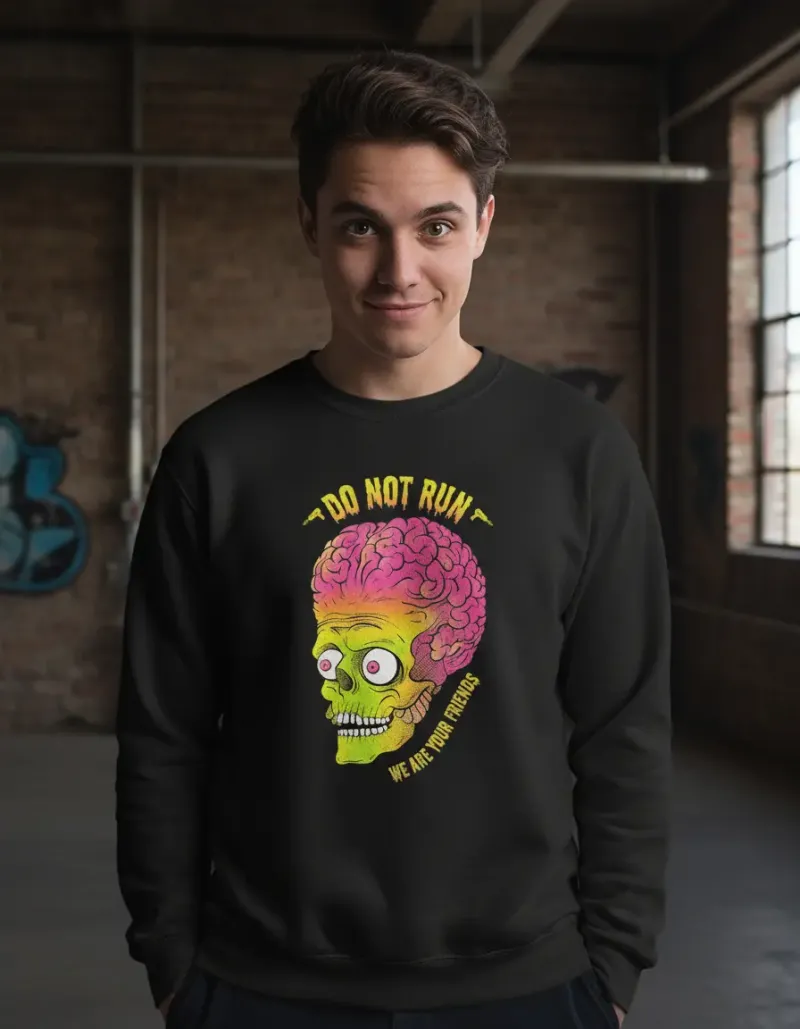 Buzo Do Not Run Memoestampados