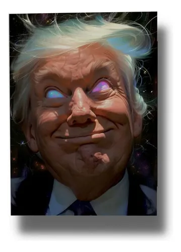 Cuadro Donald Trump 890 40x30 Mdf Memoestampados