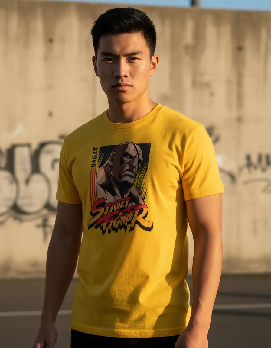 Remera: Sagat Street Fighter Memoestampados