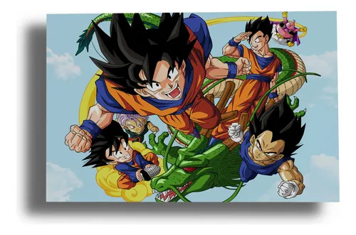 Cuadro Dragon Ball Z 572 30x40 Mdf Memoestampados