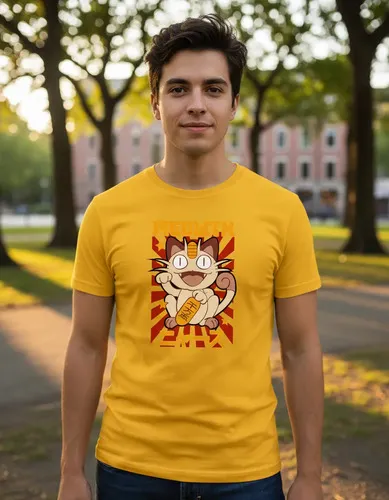 D_991472-MLU97557203441_112025-O.jpg Remera: Meowth Pokemon Memoestampados