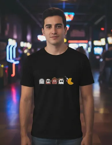 D_993874-MLU100381219744_122025-O.jpg Remera: Pac-man Hallowen Memoestampados