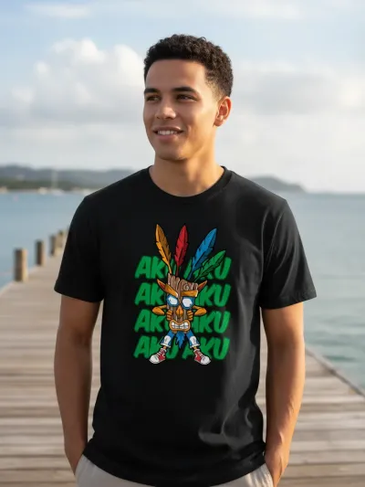 Remera: Aku Aku Chras Bandicot Memoestampados