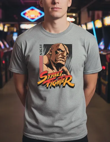 Remera: Sagat Street Fighter Memoestampados